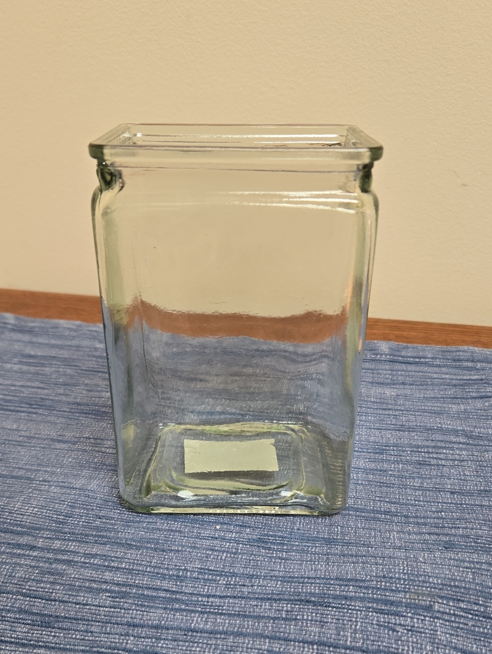 Rectangular Glass Vase / Storage Jar